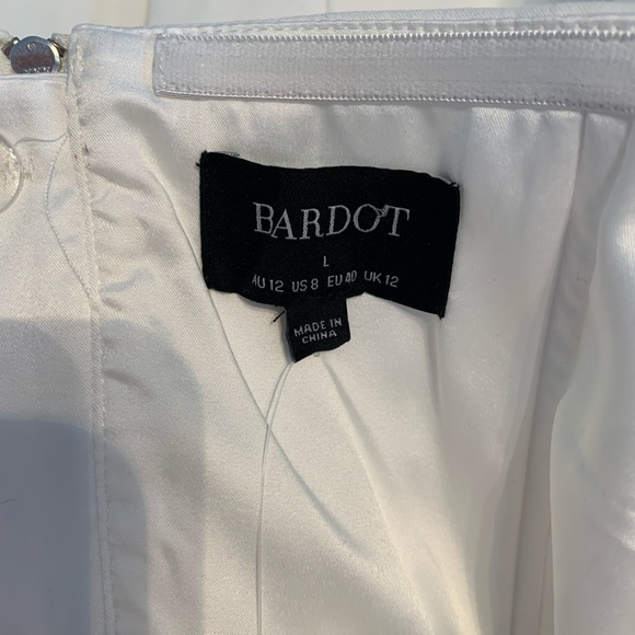 Anthropologie Bardot Mirian Strapless Hourglass Mini Dress 8 Wedding White - Picture 7 of 11